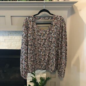 LOFT Plus Garden Bar Back Cropped Top